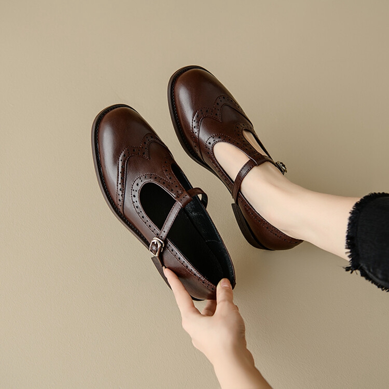 Heels - Escarpins en cuir fendu pour femmes,