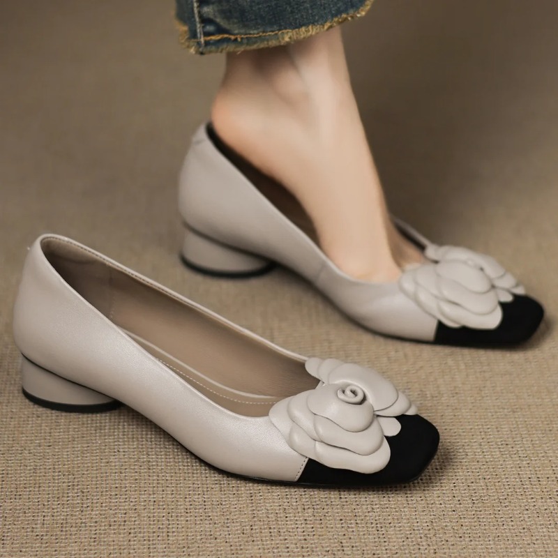 Heels - Escarpins à enfiler en peau de
