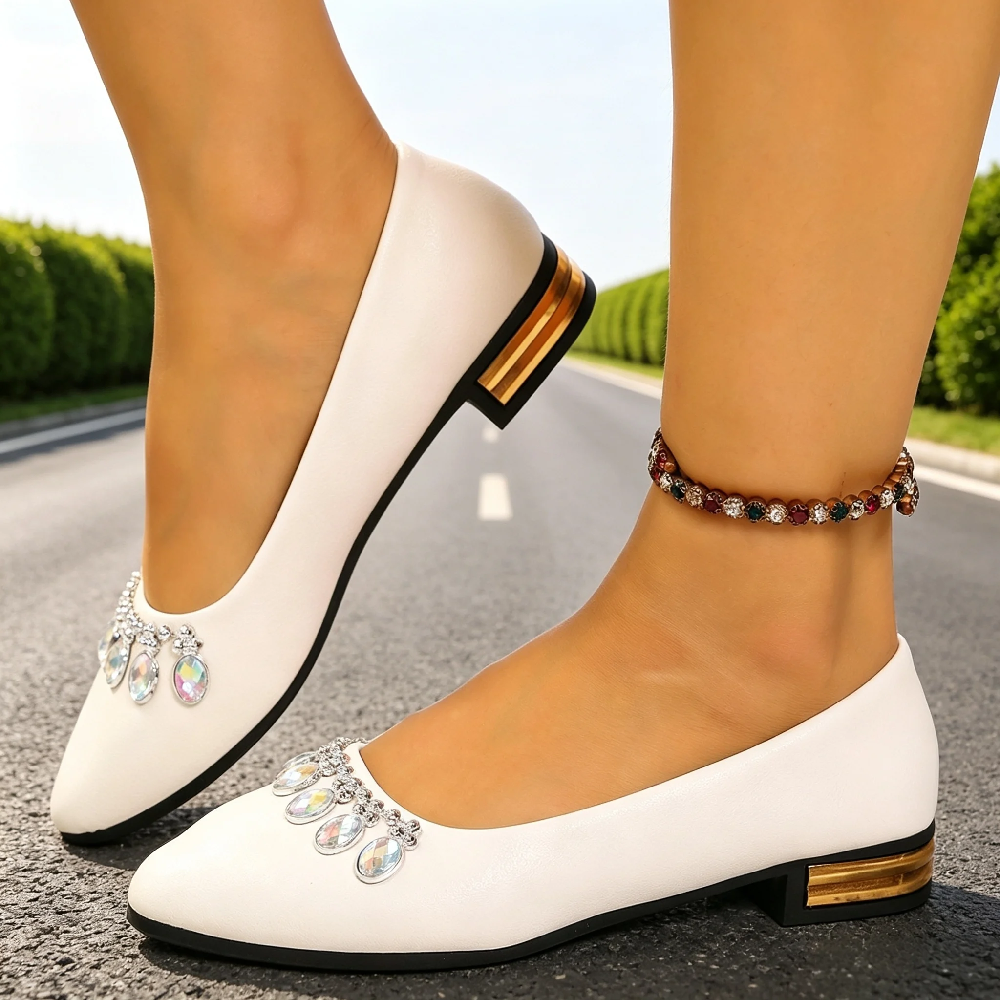 Women'S Shoes - Chaussures plates pour femmes à bout