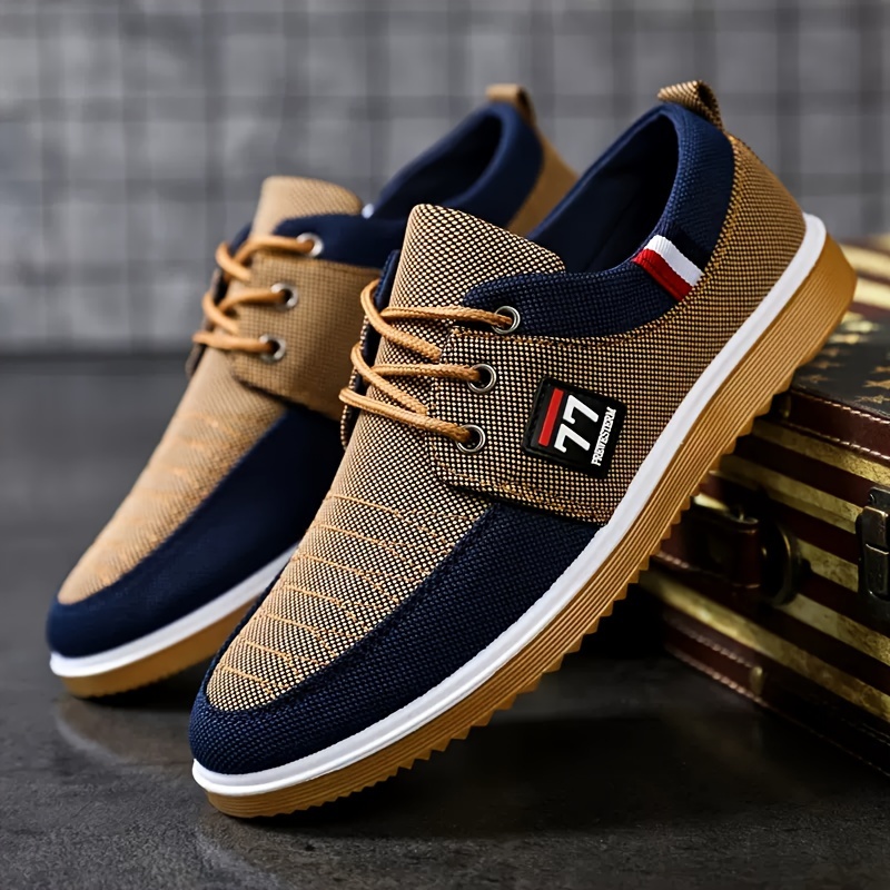 Nouvelles chaussures pour homm - Knit Fabric Lace Up Sneakers avis et prix