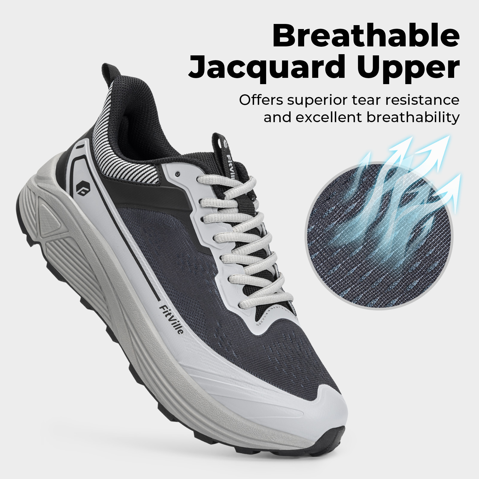 FitVille Chaussures de sport l - Anti Slip Trail Running Sneakers avis et prix